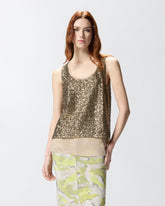 Fully sequinned vest top - | Pinko