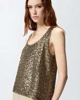 Fully sequinned vest top - | Pinko