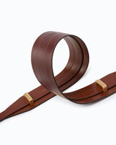 Layered leather belt, 7 cm - Red | Pinko