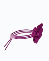 Belt with 15 cm suede flower - Pink | Pinko