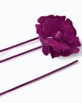 Belt with 15 cm suede flower - Pink | Pinko