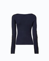 Wool cardigan with lace inserts - | Pinko