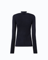 Wollpullover mit Spitze und Schärpe - | Pinko