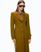 Long coat in wool-blend cloth - | Pinko