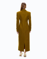 Long coat in wool-blend cloth - | Pinko