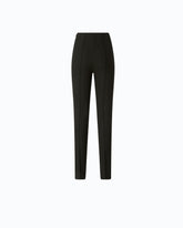 Skinny trousers in bi-stretch technical fabric - Black | Pinko