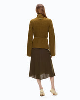 Ribbed cardigan with pockets - | Pinko