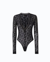 Body-Pullover aus floraler Stretch-Spitze - | Pinko