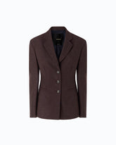 Slim-fit jacket in slub canvas - | Pinko