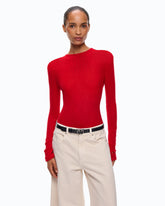 Lightweight ribbed sweater - | Pinko