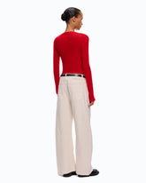 Lightweight ribbed sweater - | Pinko