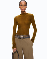 Lightweight ribbed sweater - | Pinko
