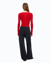 Ribbed cardigan with buttons - | Pinko