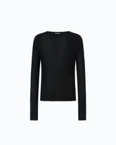 Ribbed cardigan with buttons - Black | Pinko