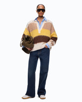 Pullover aus Alpakamix mit Streifen - | Pinko