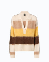 Pullover aus Alpakamix mit Streifen - | Pinko