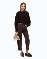 Ribbed wool sweater - Brown | Pinko