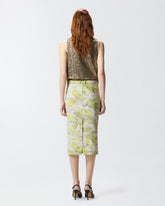Camouflage calf-length skirt - | Pinko