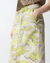 Camouflage calf-length skirt - | Pinko