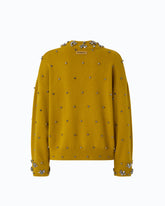 Pullover aus Wolle und Kaschmir mit Schmuckapplikationen - | Pinko