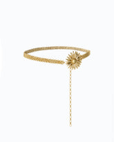 Chain belt with flower, 1.5 cm - | Pinko