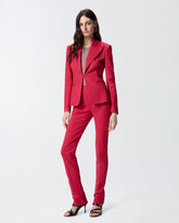 Satin jacket with rear slit - | Pinko