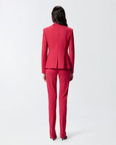 Satin jacket with rear slit - | Pinko