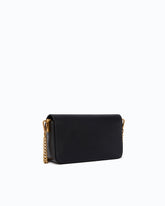 Small Love One Slouchy crossbody bag in smooth leather - Black | Pinko