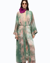 Long gradient satin kimono - | Pinko