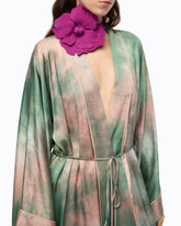 Long gradient satin kimono - | Pinko