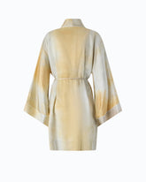 Gradient satin kimono with belt - | Pinko