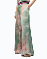 Gradient satin trousers - | Pinko