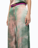Gradient satin trousers - | Pinko