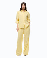 Striped trousers with drawstring waist - | Pinko