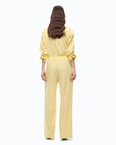 Striped trousers with drawstring waist - | Pinko