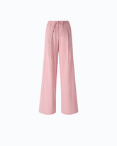 Striped trousers with drawstring waist - | Pinko
