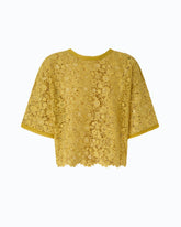 Macramé top with apple motif - Trasparente | Pinko