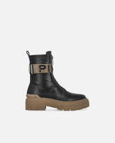 Platform boots with PINKO lettering logo - Black | Pinko