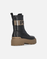 Platform boots with PINKO lettering logo - Black | Pinko