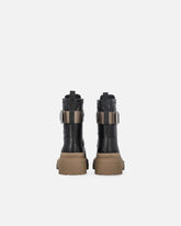 Platform boots with PINKO lettering logo - Black | Pinko