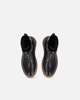 Platform boots with PINKO lettering logo - Black | Pinko