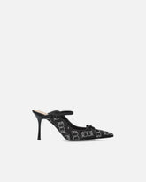 Pantoletten aus Satin und Strass mit Absatz - | Pinko