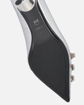 Flache Pumps aus Nappaleder mit Riemchen und Nieten - | Pinko