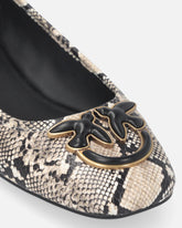 Ballerinas with python print and Love Birds logo - | Pinko