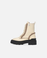 Booties with faux fur - | Pinko