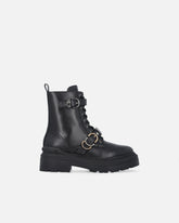 Combat boots with metal inserts - | Pinko