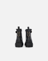 Stiefelette mit Logo Love Birds aus Leder - | Pinko