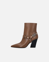 Booties with metal inserts and Love Birds logo - | Pinko