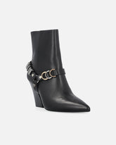 Booties with metal inserts and Love Birds logo - | Pinko