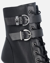 Booties with straps and Love Birds logo - | Pinko